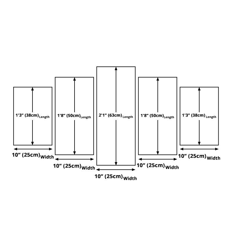 BowLift | Maldives Sunset View Wall Art Multi-part Tropical Hotel Canvas Print in Blue