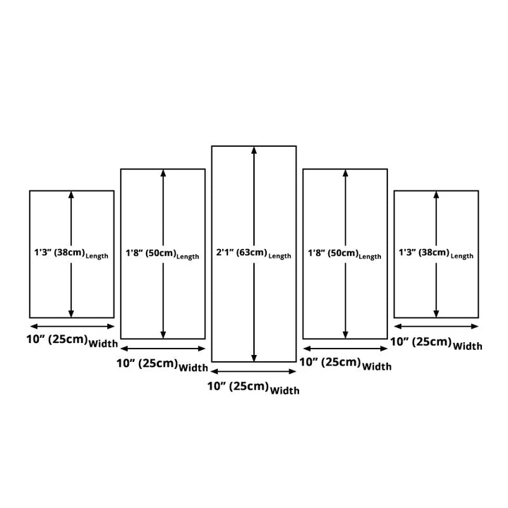 BowLift | Maldives Sunset View Wall Art Multi-part Tropical Hotel Canvas Print in Blue