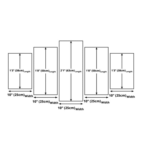 BowLift | Maldives Sunset View Wall Art Multi-part Tropical Hotel Canvas Print in Blue