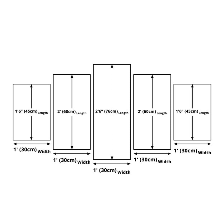 BowLift | Maldives Sunset View Wall Art Multi-part Tropical Hotel Canvas Print in Blue