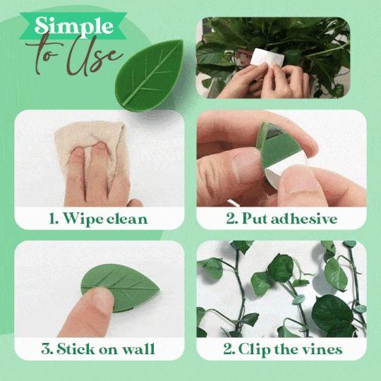 BowLift | Plant Climbing Wall Fixture Clips Leaves