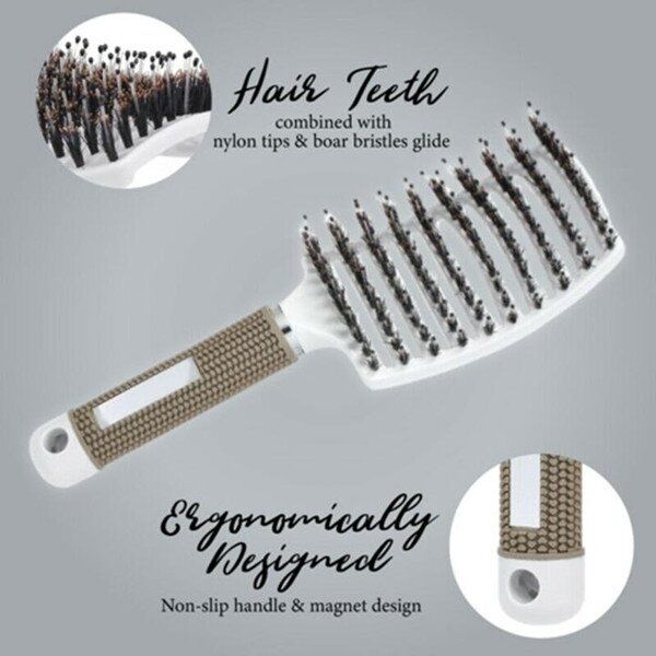 BowLift | Detangler Bristle Nylon Hairbrush