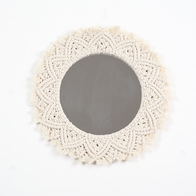 Decorative Macrame Wall Mirror Bowlift