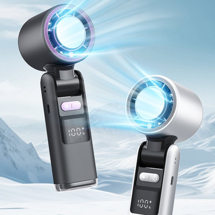 Folding Mini Handheld High-Speed USB Rechargeable Turbo Fan | Bowlift