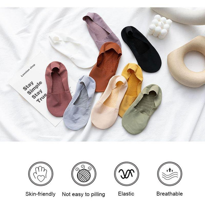 BowLift | Free Cut Non Slip Ice Silk Socks 3 Pairs