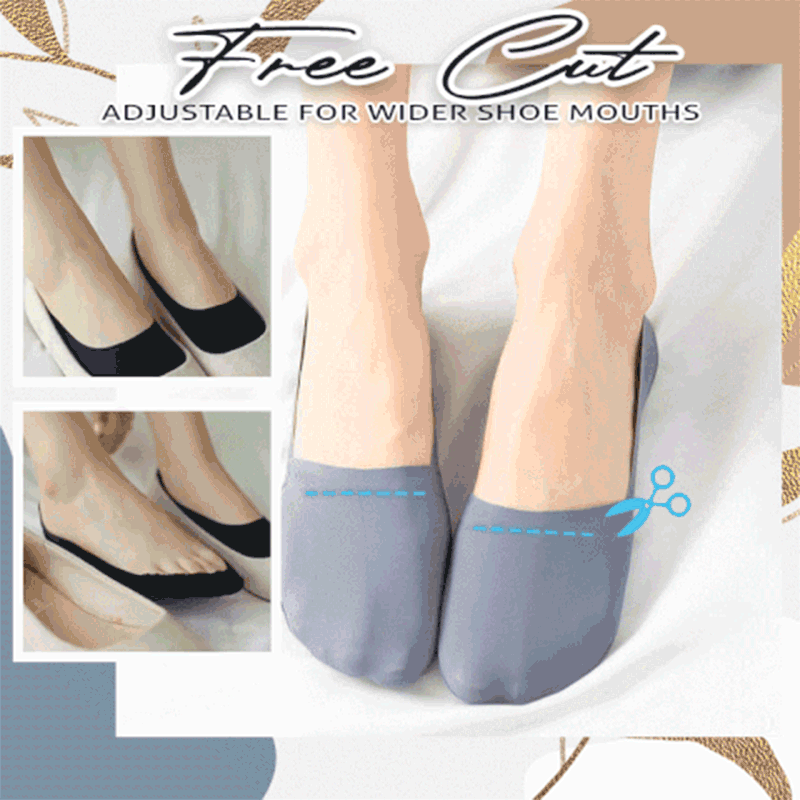 BowLift | Free Cut Non Slip Ice Silk Socks 3 Pairs