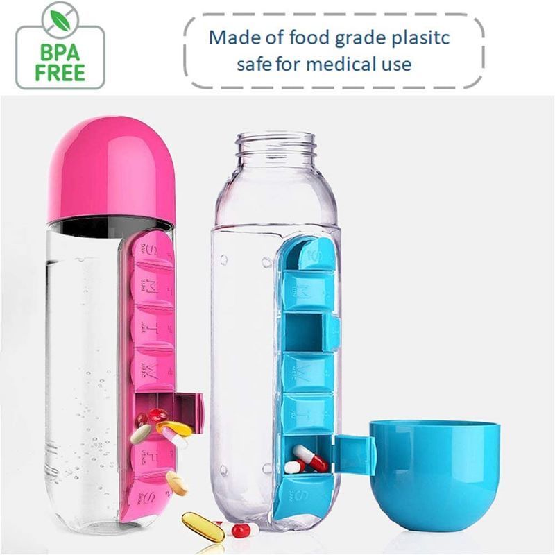 BowLift | 2 in 1 Daily Pill Box Water Bottle