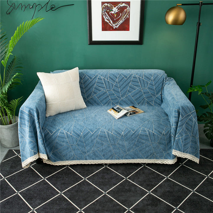 Decorative Chevron Pattern Throw Blanket