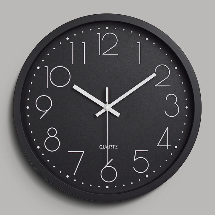 BowLift | Simple Design 3D Silent Classroom Wall Clock 30 cm