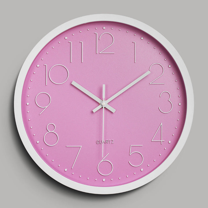 BowLift | Simple Design 3D Silent Classroom Wall Clock 30 cm