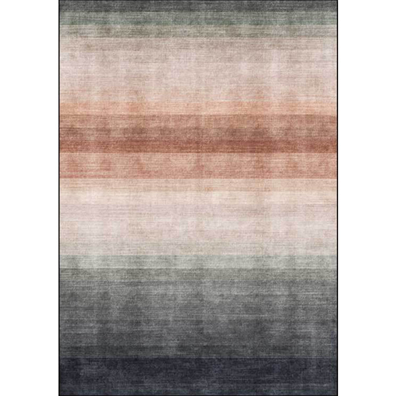 New Modern Carpet in Gray Abstract Ombre Stripe Pattern Carpet Polyester Washable Carpet for Home Decor | Bowlift