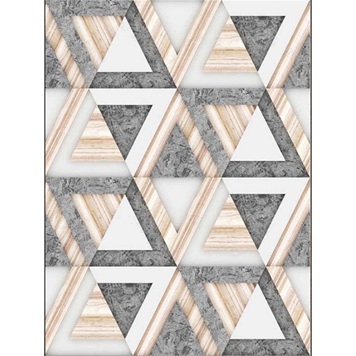Simple modern rug in gray and white geometry marble pattern rug polyester washable rug for home decor | Bowlift