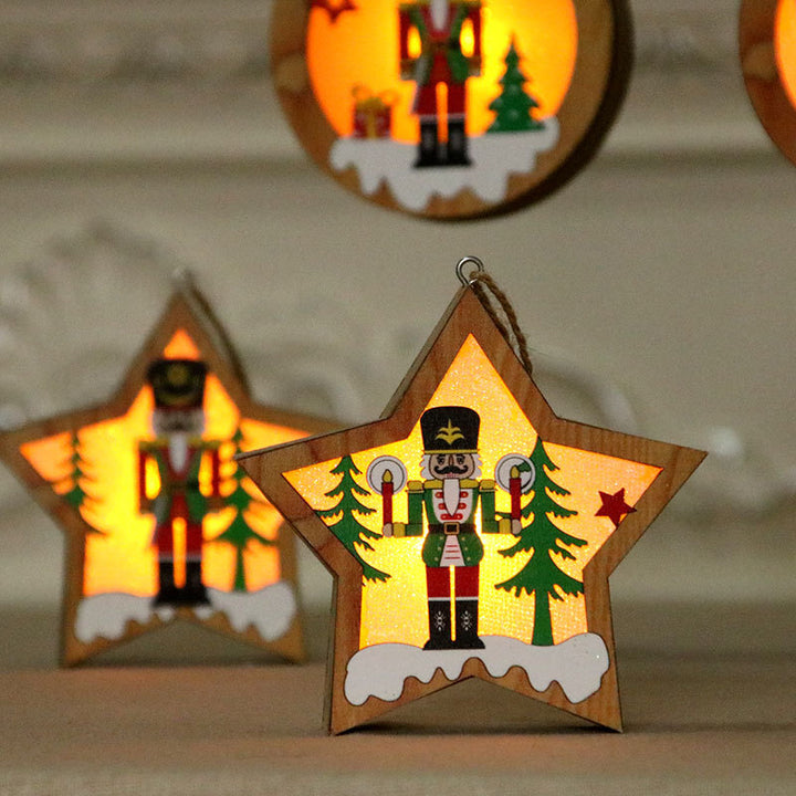 Decorative Star-Shaped Nutcracker Light Bowlift