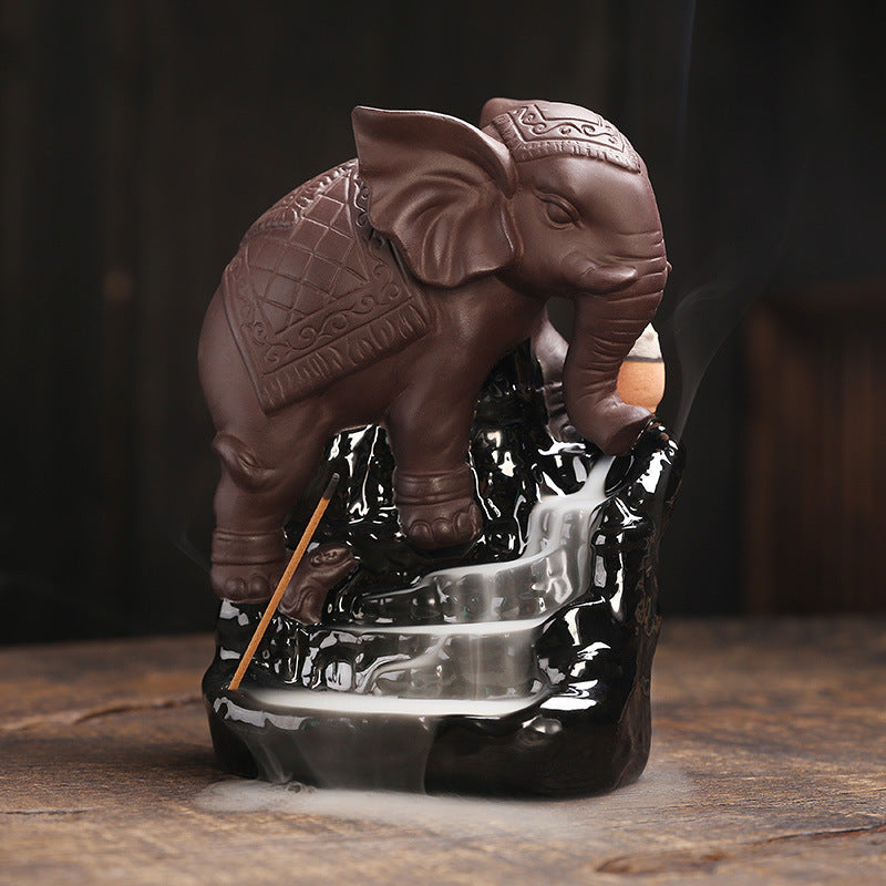 Elephant Theme Aromatic Incense Holder