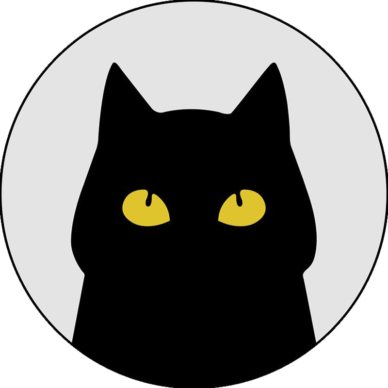 BowLift | Gray Children's Room Rug Children Animal Cat Funny Facial Expression Pattern Area Rug Polyester Stain Resistant Rug