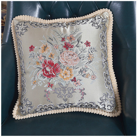 Decorative Embroidered Throw Pillow