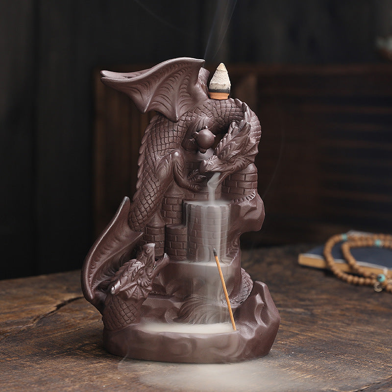 Dragons Theme Incense Waterfall Holder