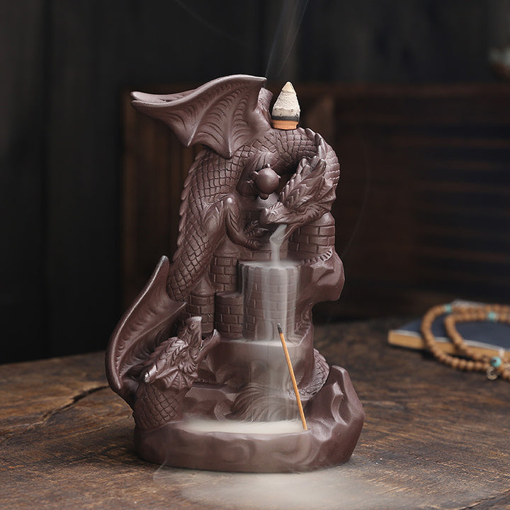 Dragons Theme Incense Waterfall Holder