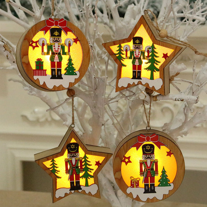 Decorative Star-Shaped Nutcracker Light Bowlift