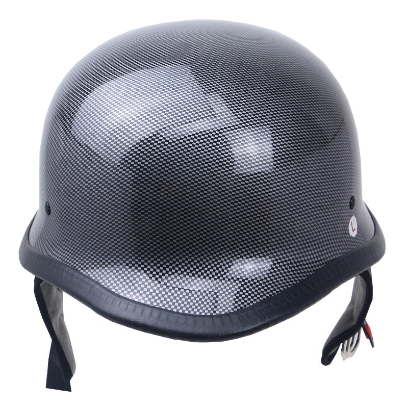 Vintage Carbon Fiber Motorcycle Helmet Bowlift