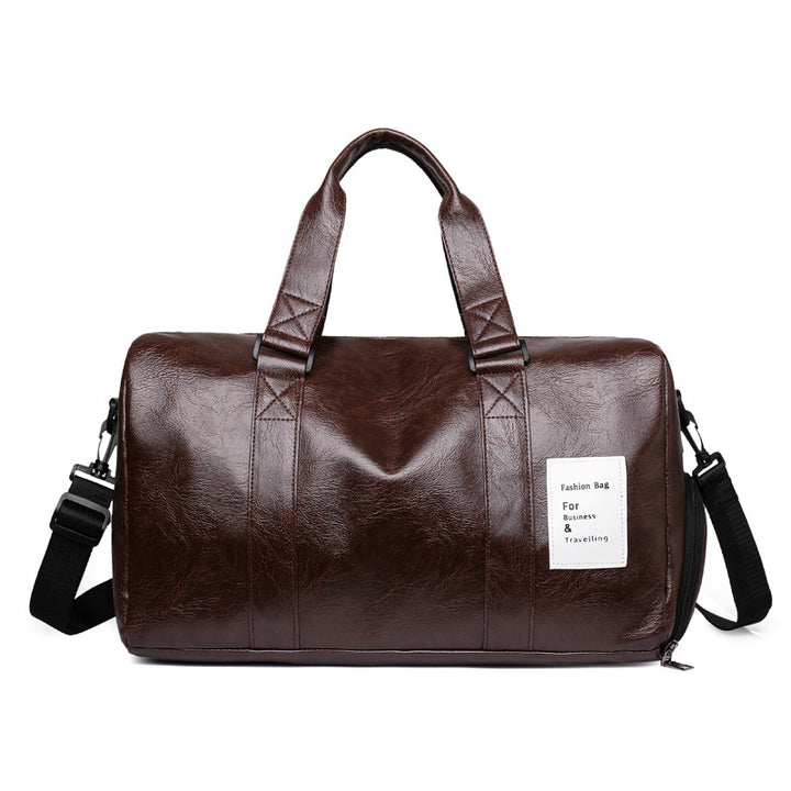 Stylish Leather Travel Duffel Bag Bowlift