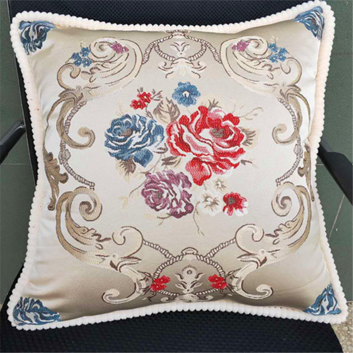 Decorative Embroidered Throw Pillow