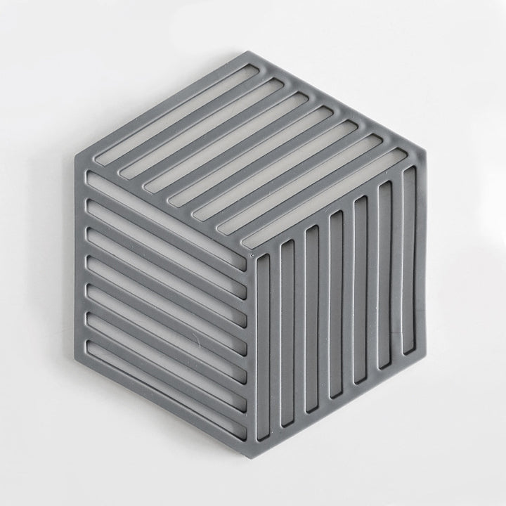 Unisex Silicone Coaster with Modern Geometric Design Bowlift