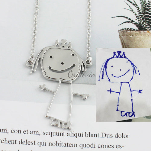 BowLift | Personal children's drawing as a necklace