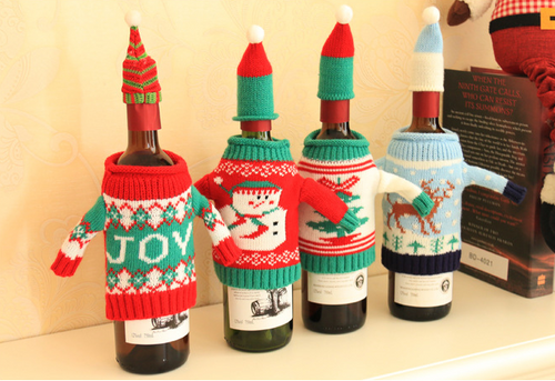 BowLift | Knitted Christmas Bottle Set