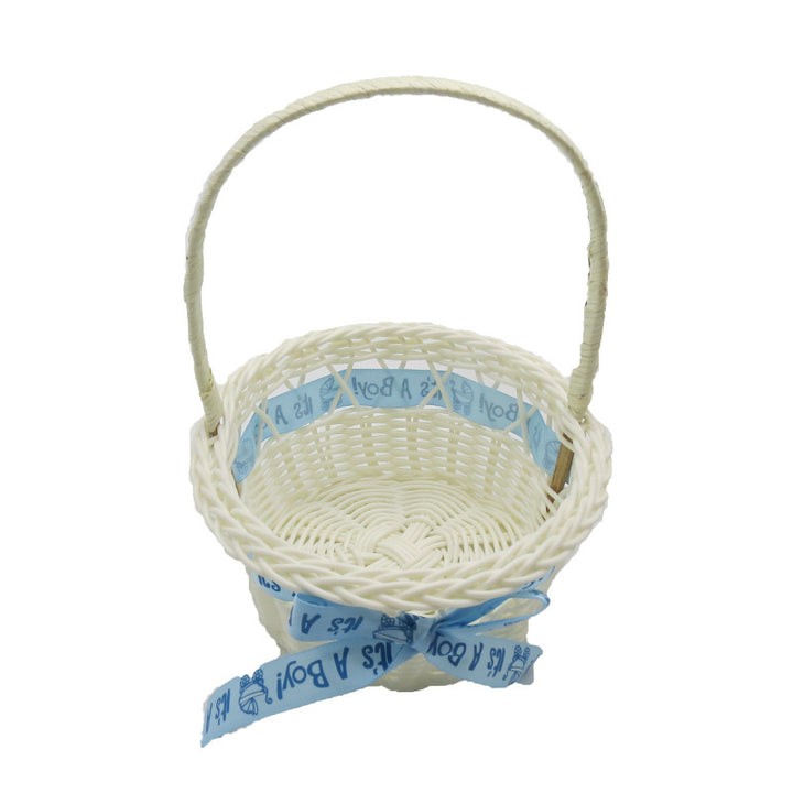 Baby Shower Decorative Woven Basket Bowlift