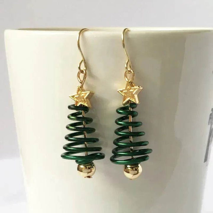 BowLift | Christmas Earrings Tree Star DIY Earrings