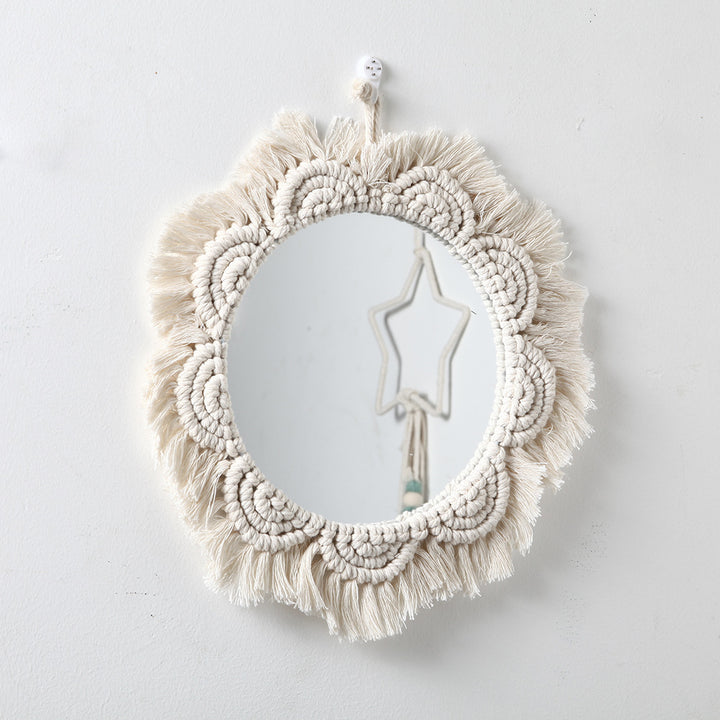 Decorative Macramé Wall Mirror Bowlift
