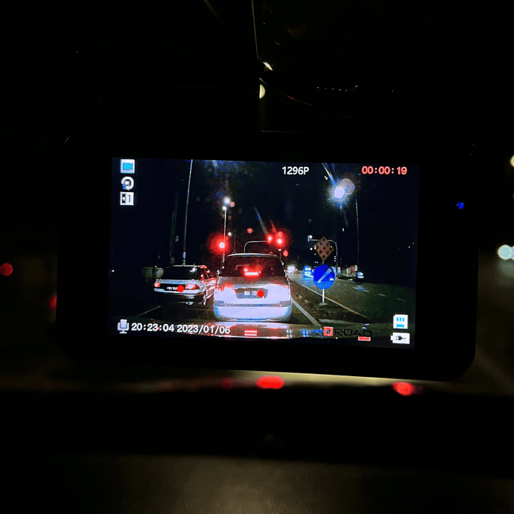 BowLift |  Dashcam with two lenses, 1080P HD and night vision - 170° wide angle
