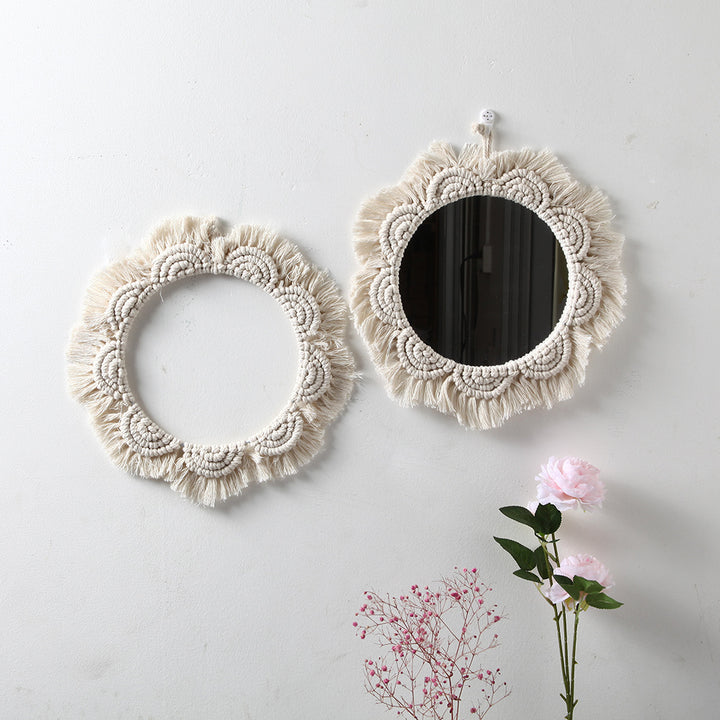 Decorative Macramé Wall Mirror Bowlift