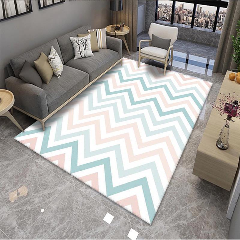 Geometric Pattern Area Rug Bowlift