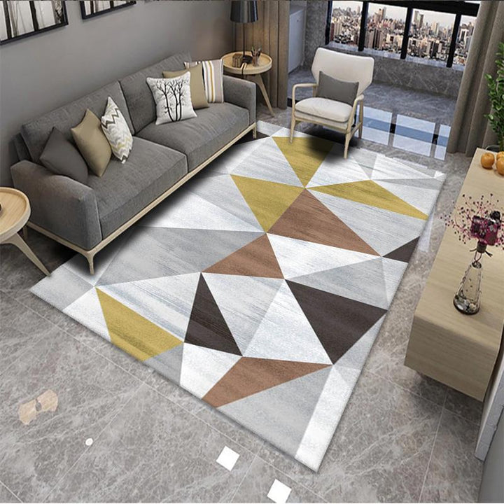Geometric Pattern Area Rug Bowlift