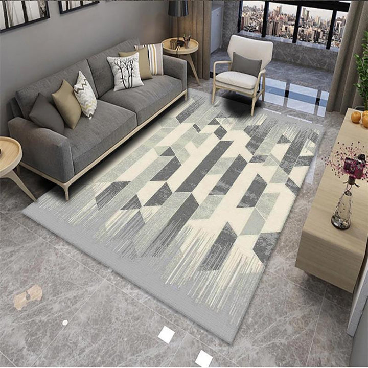 Geometric Pattern Area Rug Bowlift