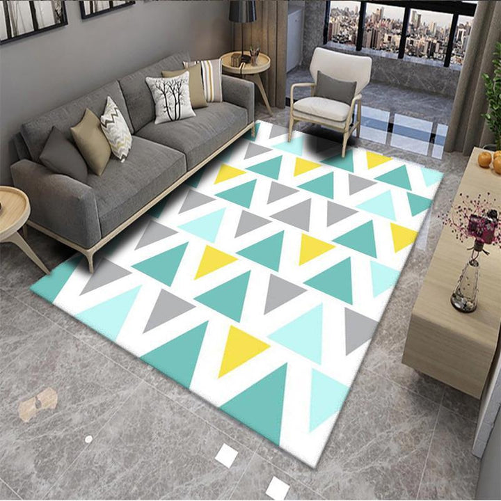 Geometric Pattern Area Rug Bowlift