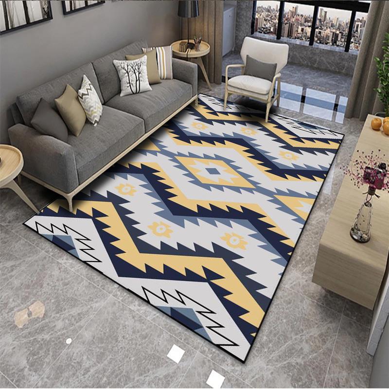Geometric Pattern Area Rug Bowlift