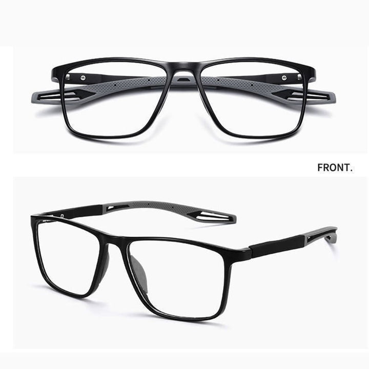 Bowlift | Ultra-light multifocal reading glasses for men and women – high-quality polycarbonate – for near and far – wall clock