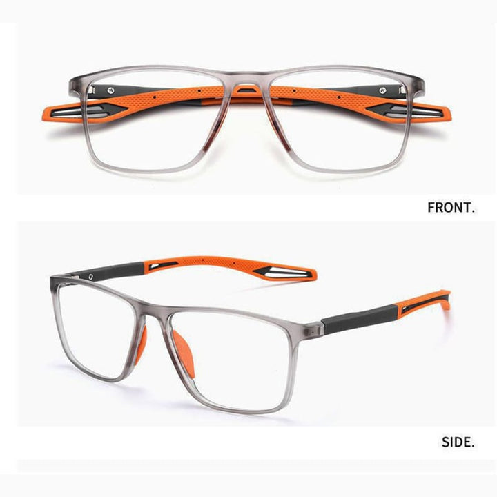Bowlift | Ultra-light multifocal reading glasses for men and women – high-quality polycarbonate – for near and far – wall clock