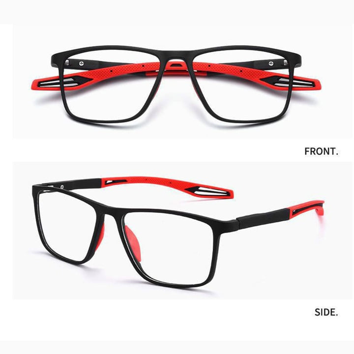 Bowlift | Ultra-light multifocal reading glasses for men and women – high-quality polycarbonate – for near and far – wall clock
