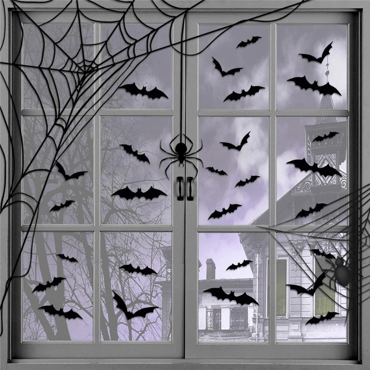 BowLift | Wall Stickers 3D Halloween Bat Decorations Set