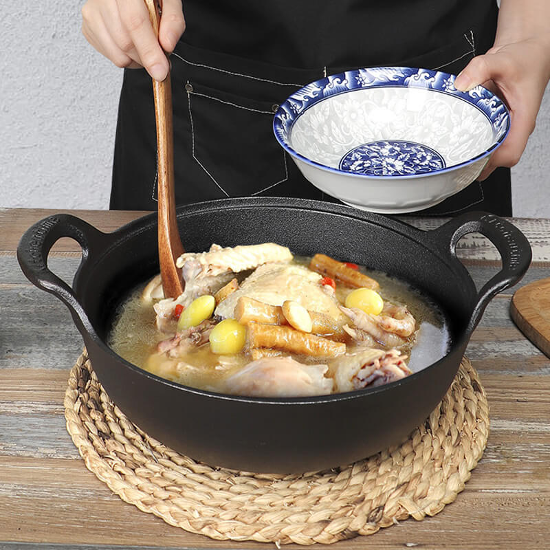 CastePrima Pan - Durable Non-stick & Wooden Lid Bowlift