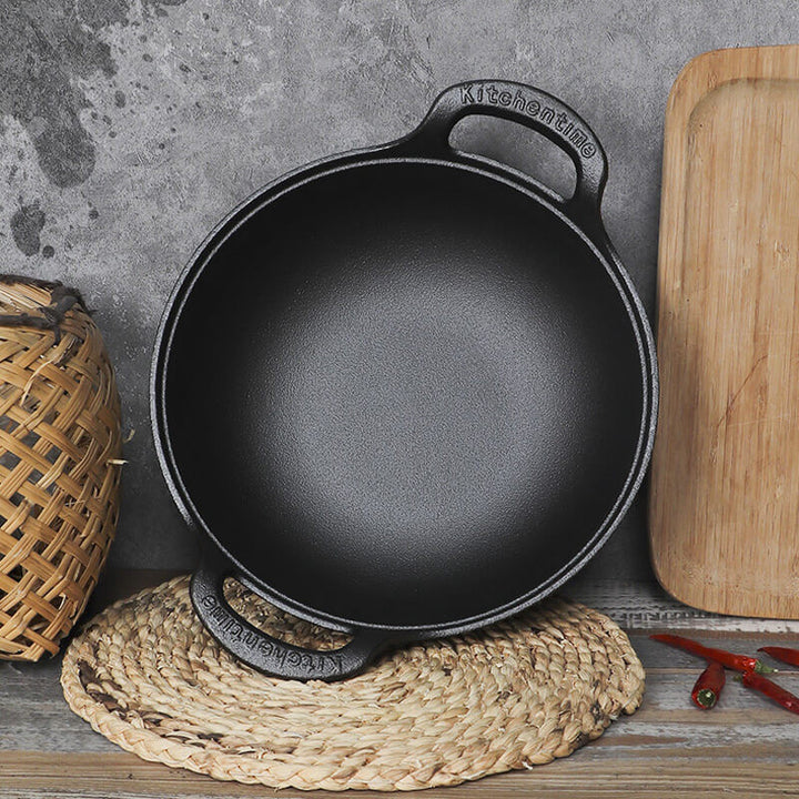 CastePrima Pan - Durable Non-stick & Wooden Lid Bowlift