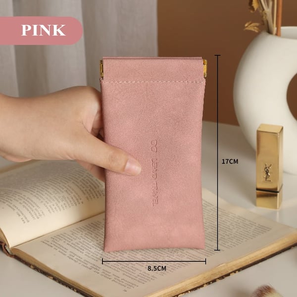 BowLift | Leather organizer bag with snap closure