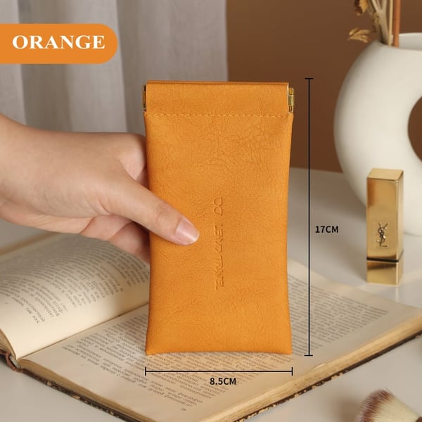 BowLift | Leather organizer bag with snap closure