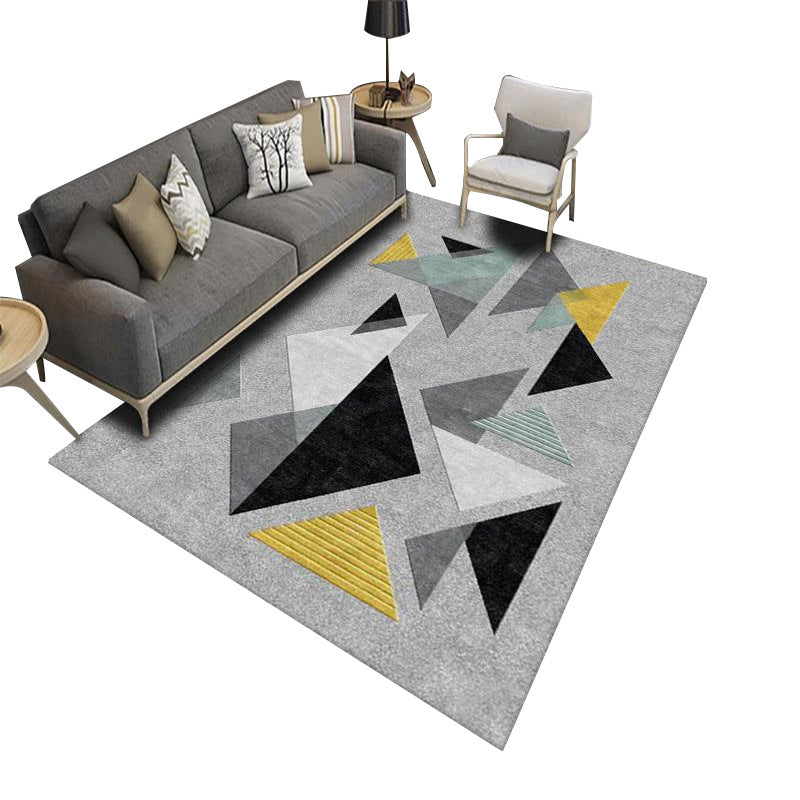 Geometric Pattern Area Rug Bowlift