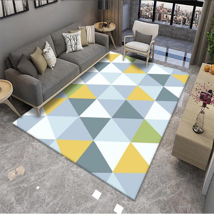 Geometric Pattern Area Rug Bowlift