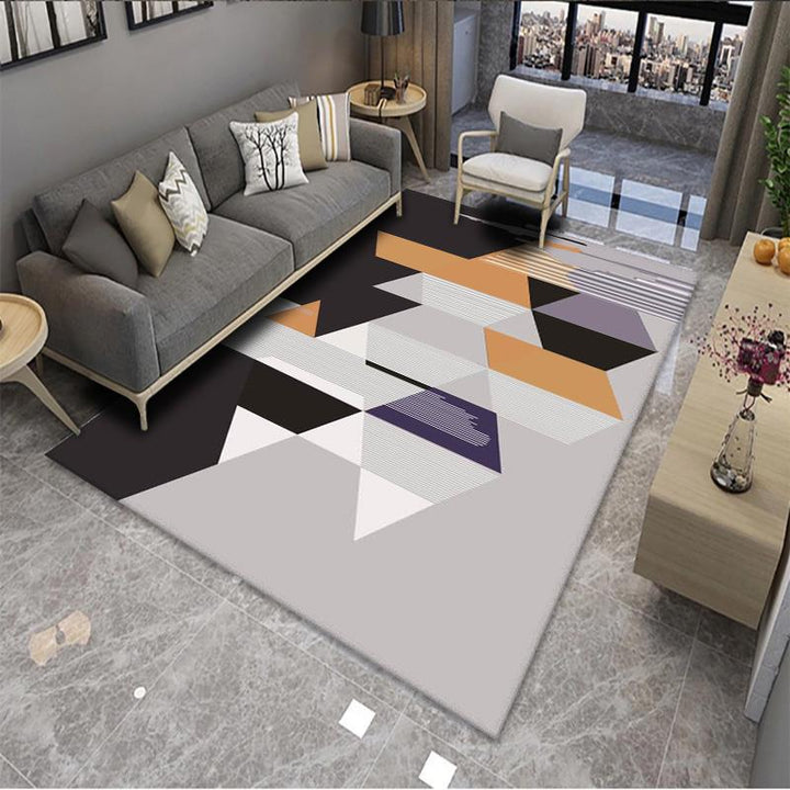 Geometric Pattern Area Rug Bowlift